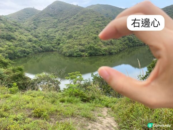 上水心形湖打卡 🗺️❤️看正面和側面心形😍