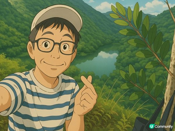 上水心形湖打卡 🗺️❤️看正面和側面心形😍