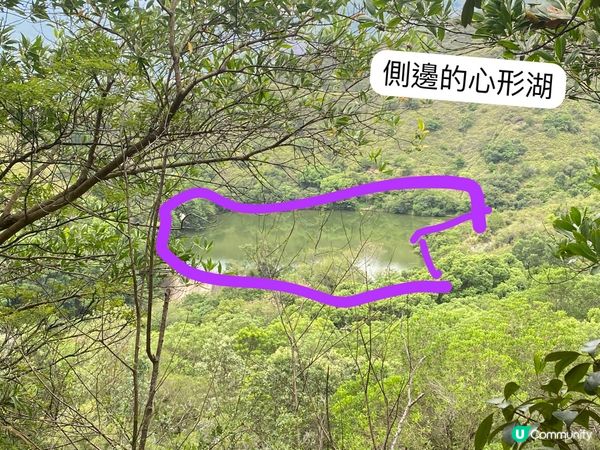 上水心形湖打卡 🗺️❤️看正面和側面心形😍