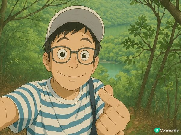 上水心形湖打卡 🗺️❤️看正面和側面心形😍