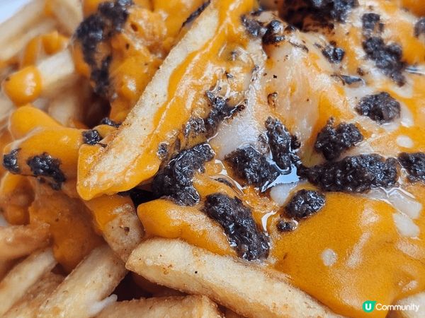 黑松露芝士薯條，就算係咁邪惡，我都忍唔住要食晒佢，仲有三文魚...