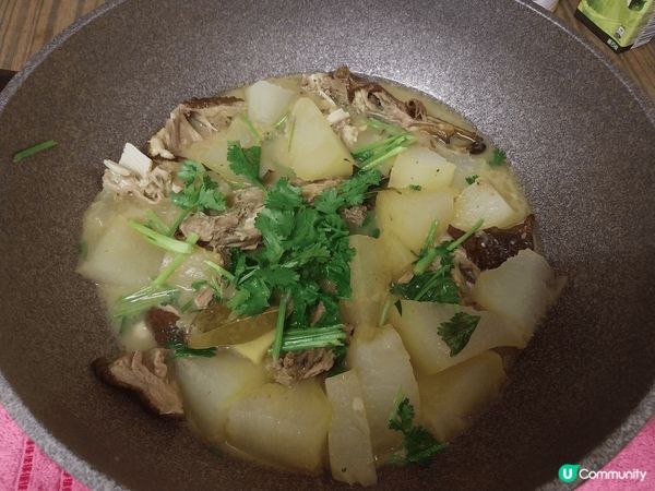 自家制冬瓜炆鴨