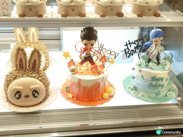 在福田星河COCO PARK負一樓見到這間小盒子蛋糕，展示的...