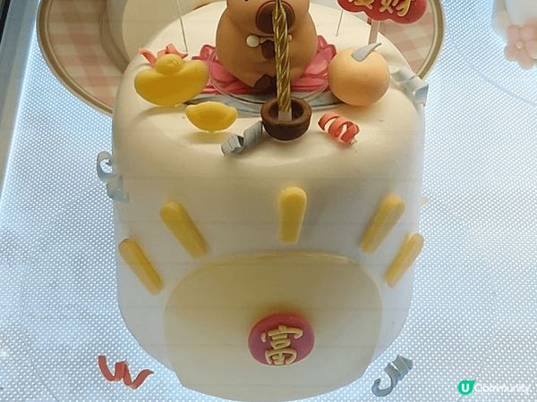 在福田星河COCO PARK負一樓見到這間小盒子蛋糕，展示的...