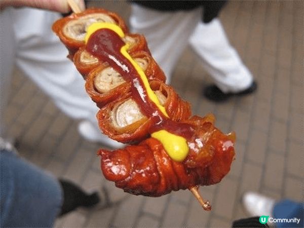 炸豬大腸即叫即炸，重點在於外皮脆口，內軟腍，點少許酸梅汁可...