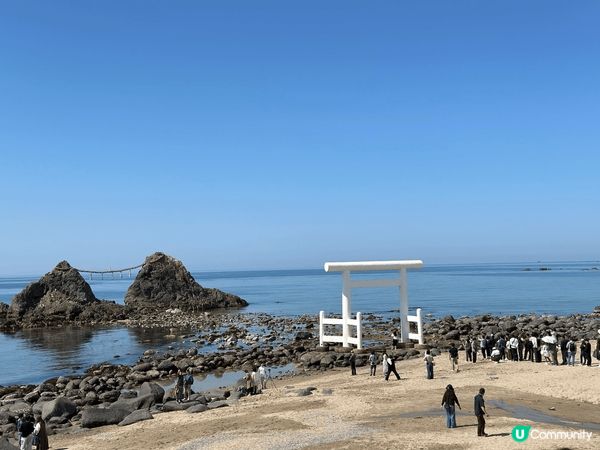 福岡系島海中白色鳥居⛩️，比起平時見開紅色更加特別，而且白式...