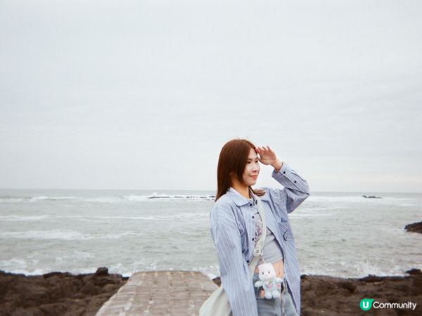 濟州真係一個好靚嘅地方 有無敵清澈嘅大海景同周圍都佈滿花海🌼