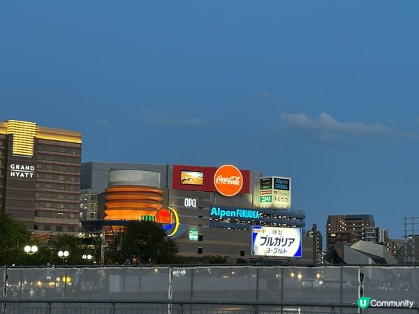 福岡中州運河日夜景都好吸引人，兩邊特式餐廳建築物，點影都有吸...