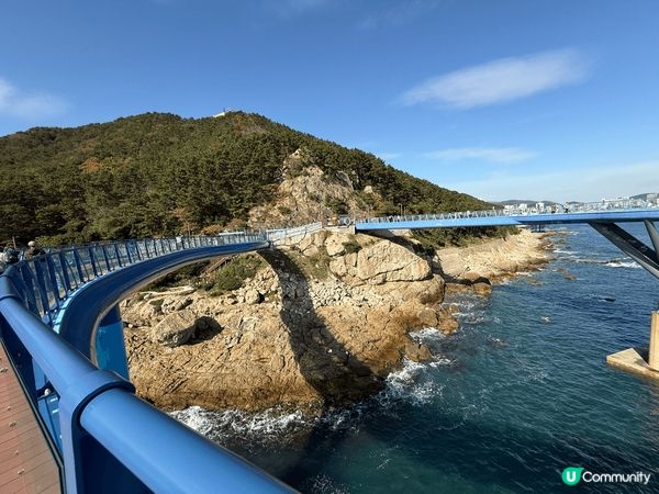 韓國釜山天空膠囊列車的青沙哺站，一落車就見到韓版的櫻木花道平...