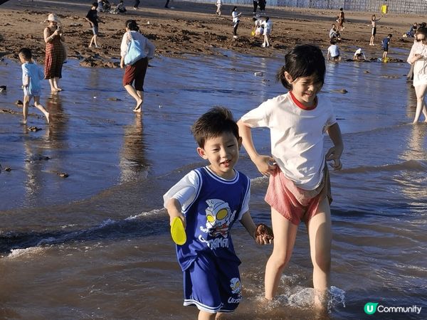 一到周末，到海邊玩水是屋企兩隻神獸的最愛😍🤣