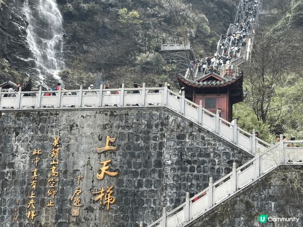 張家界真是人間仙境，天門山與天比高，天門洞就似通往天上的門，...