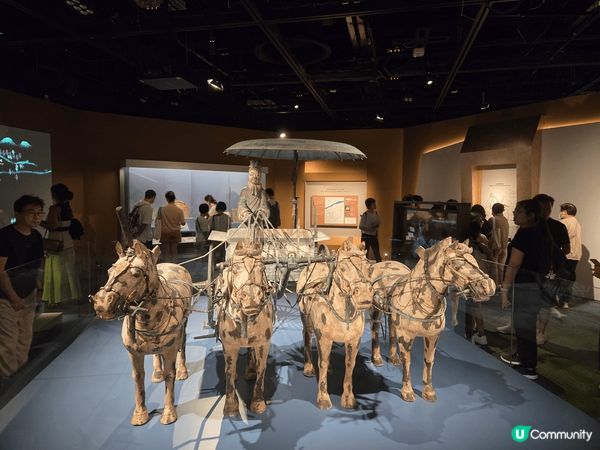 我同朋友去左參觀香港賽馬會呈獻系列︰天下一統 — 陝西秦漢文...