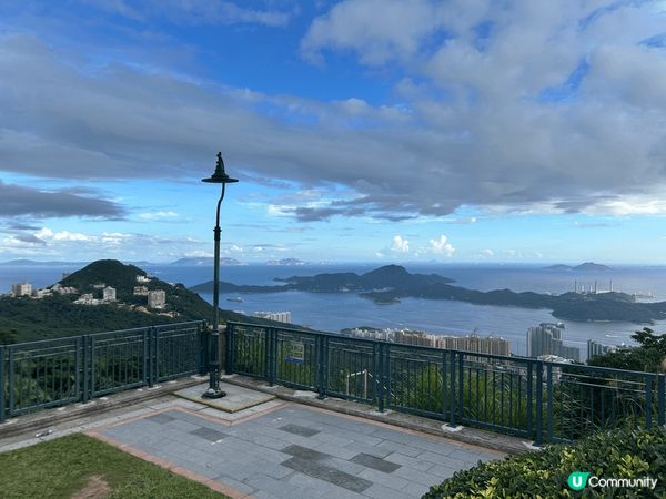 山頂花園，觀看香港全景，香港真是好美麗