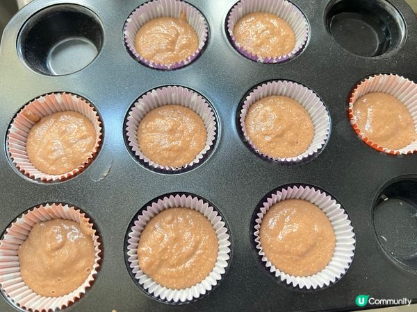 全麥可可小蛋糕😋！無油無蛋超快手！🍰