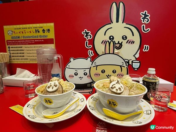 尼排食飯當然要試吓去朗豪坊Chiikawa 拉麵店，好多打卡...