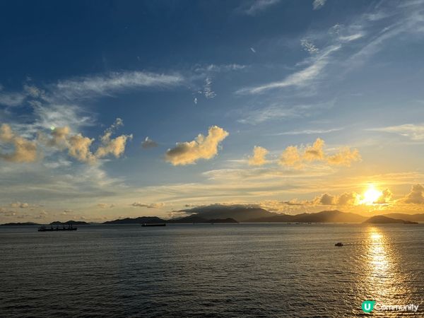 大口環海傍 靚日落