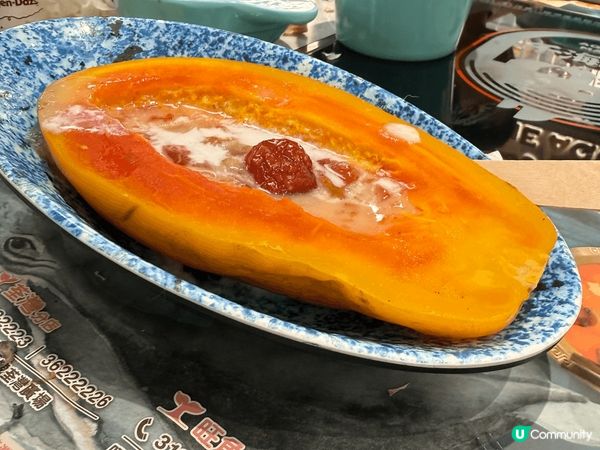 又係辣媽好介紹！原個木瓜燉燕窩，真係好潤！