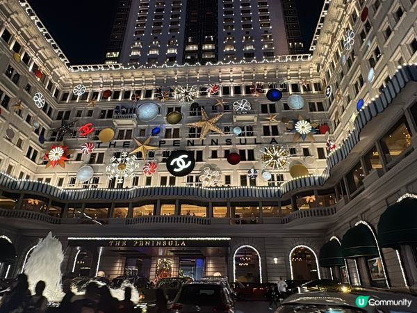 半島酒店聖誕夜景🌃☺️