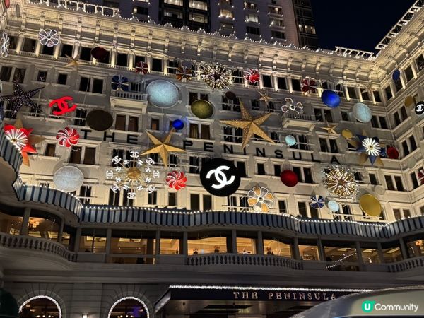 半島酒店聖誕夜景🌃☺️