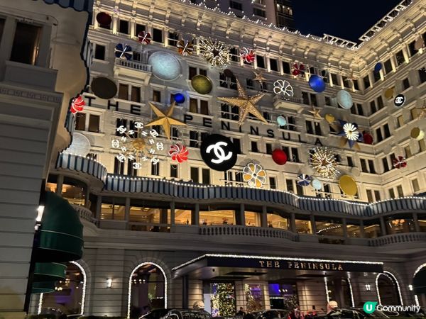 半島酒店聖誕夜景🌃☺️