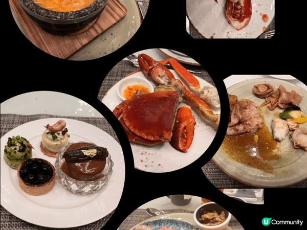 香港萬麗海景酒店萬麗咖啡室推出自助餐,食物豐富,可以任食蟹腳...