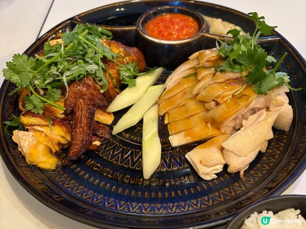 滑嘟喐帶埋滑捋捋去食米芝蓮海南雞