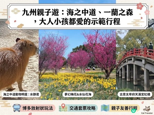 九州親子遊：海之中道、一蘭之森，大人小孩都愛的示範行程 下