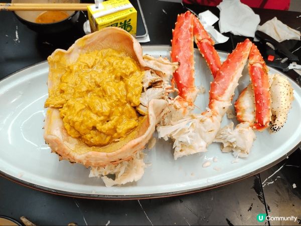 海鮮大餐包括長腳蟹，瀬尿蟹等令我大快朵頤而且價錢也是公道