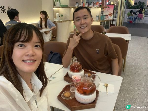 新中式茶飲🍵+西式甜品🍰！行街必去！😋