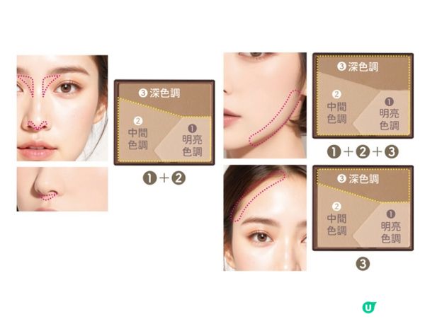 三色修容盤！鼻影神器！✨