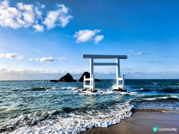 『日本』福岡糸島浪漫秘境｜白色鳥居⛩️+夫妻石🪨