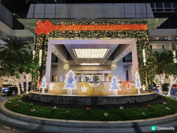 打卡熱點是深圳福田香格里拉酒店, 無論是酒店入口或者是酒店大...