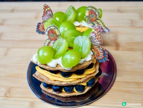 新春蝶戀香印拿破崙 食譜 Mille feuille