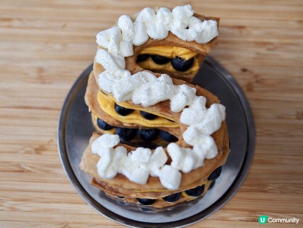 新春蝶戀香印拿破崙 食譜 Mille feuille