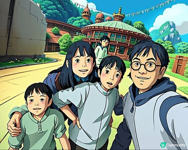 呢到係我們一家四口去中國遊玩時拍的，人靚景靚就選了這張做AI...