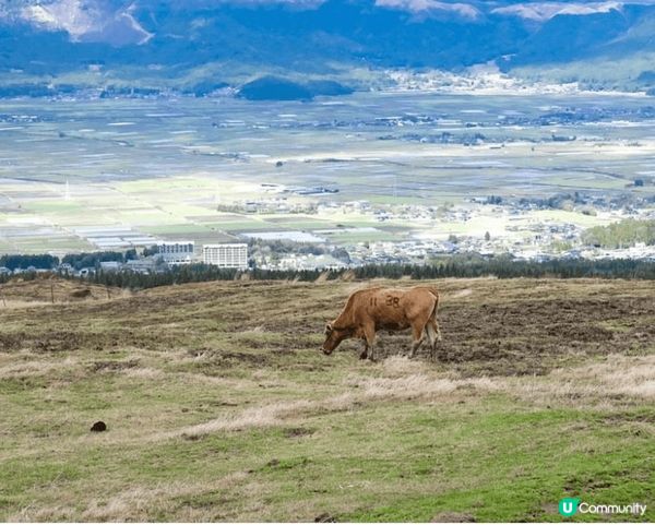 位於日本熊本嘅阿蘇市同阿蘇火山，周圍都冇高高嘅建築物，只有一...