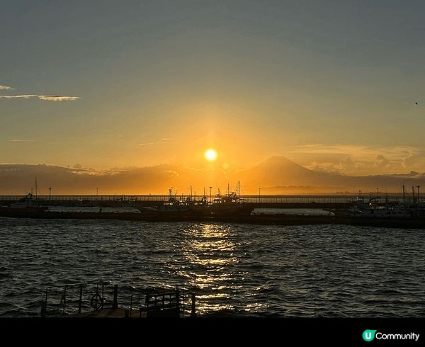富士山不論係日出日落，定係喺溫泉酒店入邊望出去，都有一種治癒...