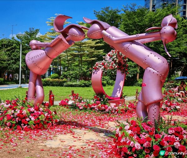 位於北角匯對出海濱長廊的公園, Rose fantasia ...