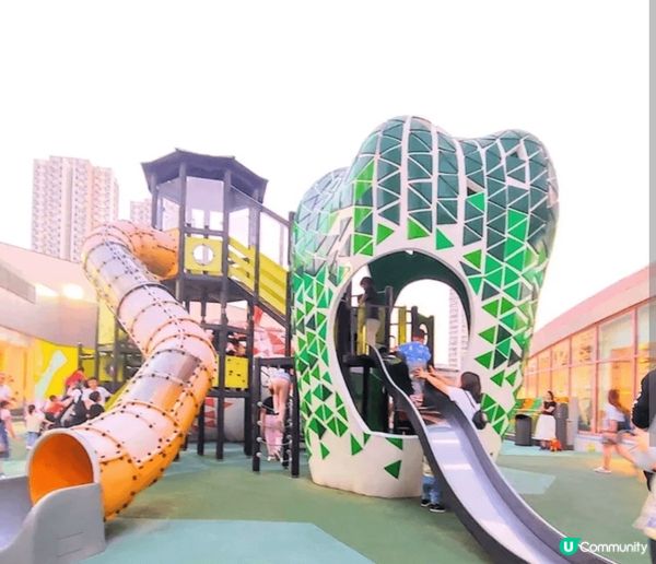 之前同小朋友去葵芳新都會廣場歷奇公園盡情放電，玩滑梯鞦韆，仲...