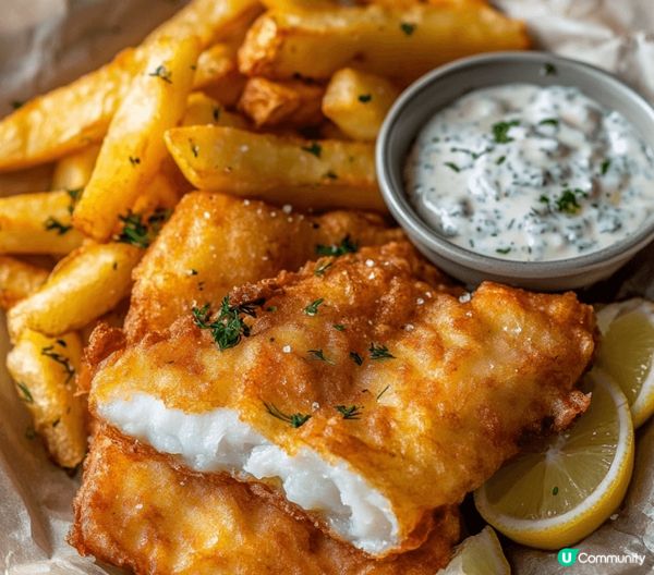 The most delicious fish and ch...