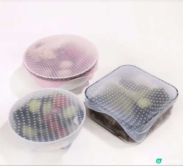 我喜歡矽膠保鮮膜，因為它們不僅環保，還能有效保持食物新鮮。彈...