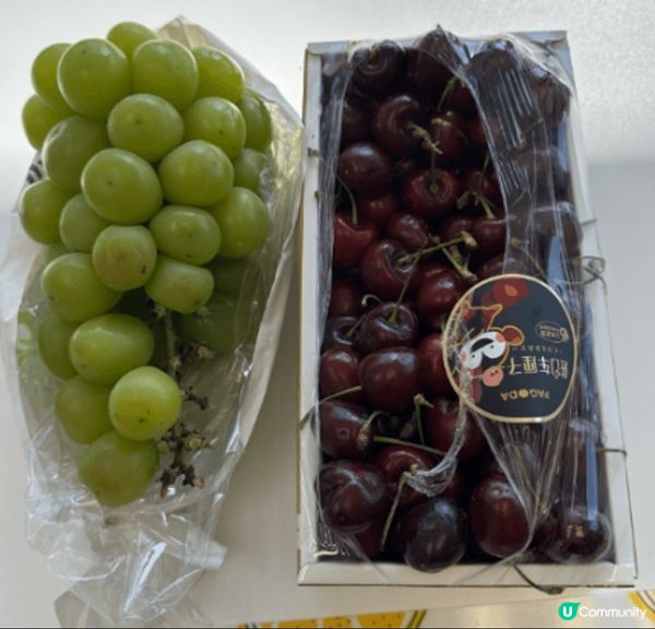 澳門安德魯餅店必食葡撻, 提子, 櫻桃 不太甜 很美味, 士...