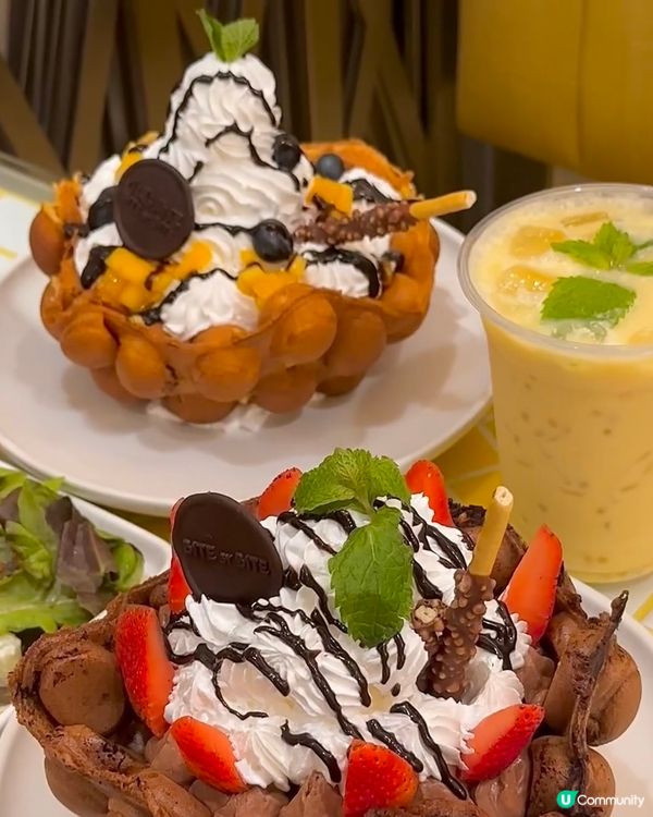 超大份雪糕雞蛋仔😍