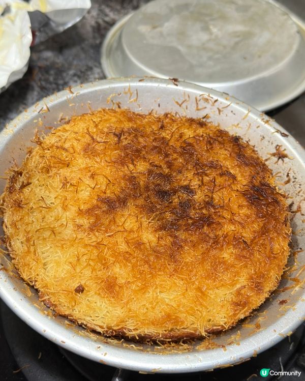 打敗99%。香港人自家炮製Kunafa中東芝士蛋糕🔥 脆皮爆餡🤤