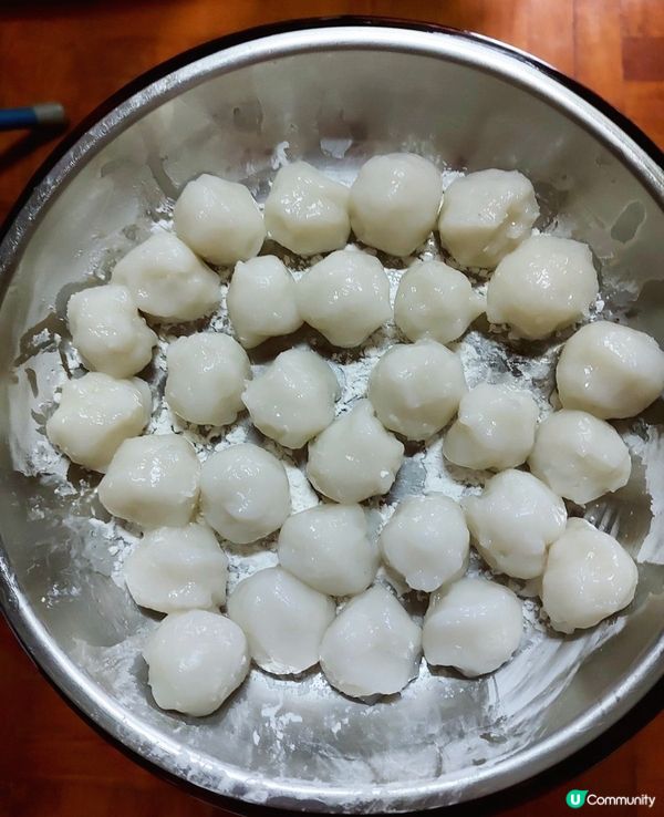 【自家製】無添加彈牙墨魚滑/墨魚丸