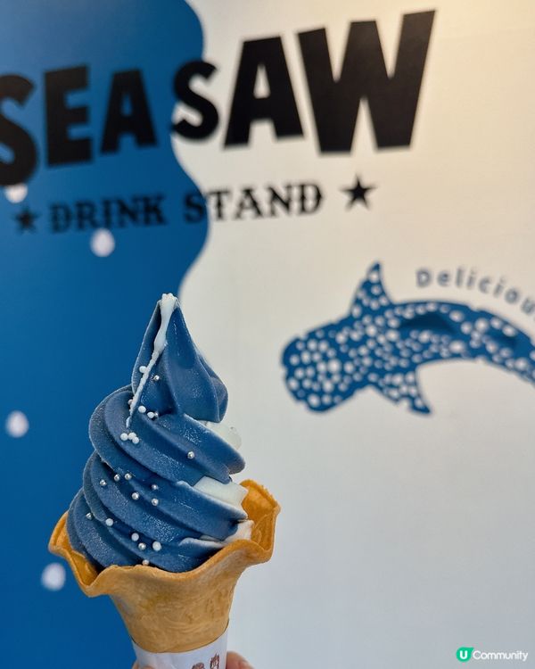 大阪海遊館🍦雙色雪糕打卡📸！波子汽水味勁正😋