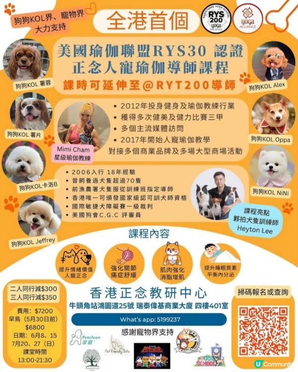 🐶🐾 飛雲機會！轉行做人寵瑜伽導師！🤩