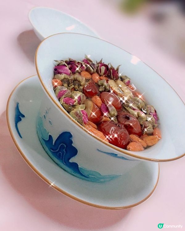 健康養生玫瑰花紅棗枸杞茶