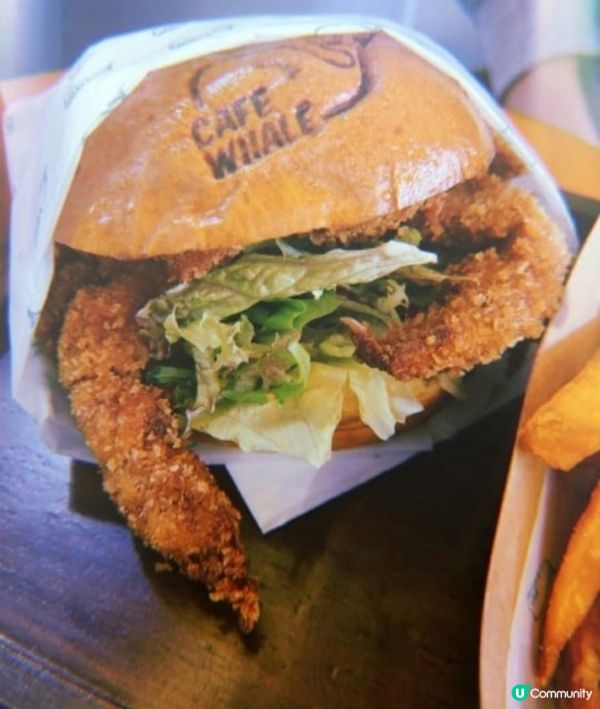圖1的Burger係軟殼蟹漢堡，影相靚之餘仲好好味。