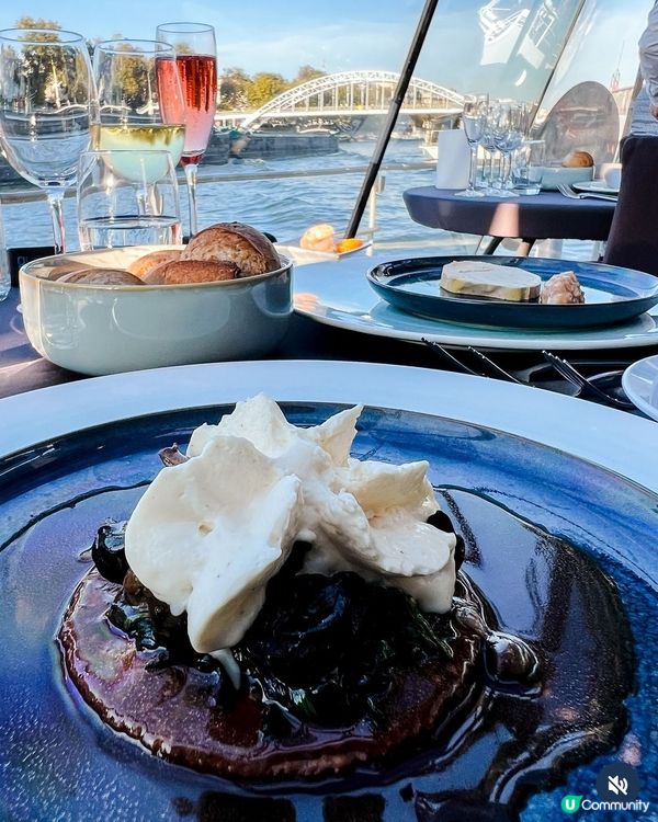 巴黎塞納河晚餐遊船🛥️ 浪漫夜景，美食相